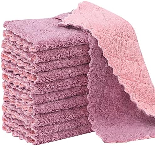 Rachan 11Pack Kitchen Dish Cloths, Reusable Dish Towels, Nonstick Oil Washable by Rachan