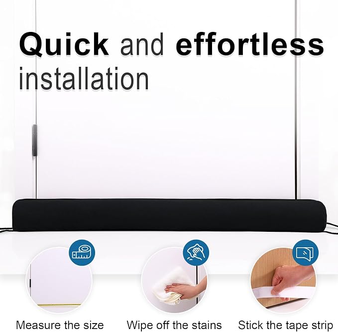 36 Inch Door Draft Stopper, Blocks Hot Cold Air - Image 5