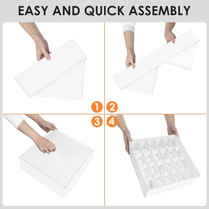 Drawer Organizer Clothes, 16 Pack Dresser Organizer Bins - Image 7