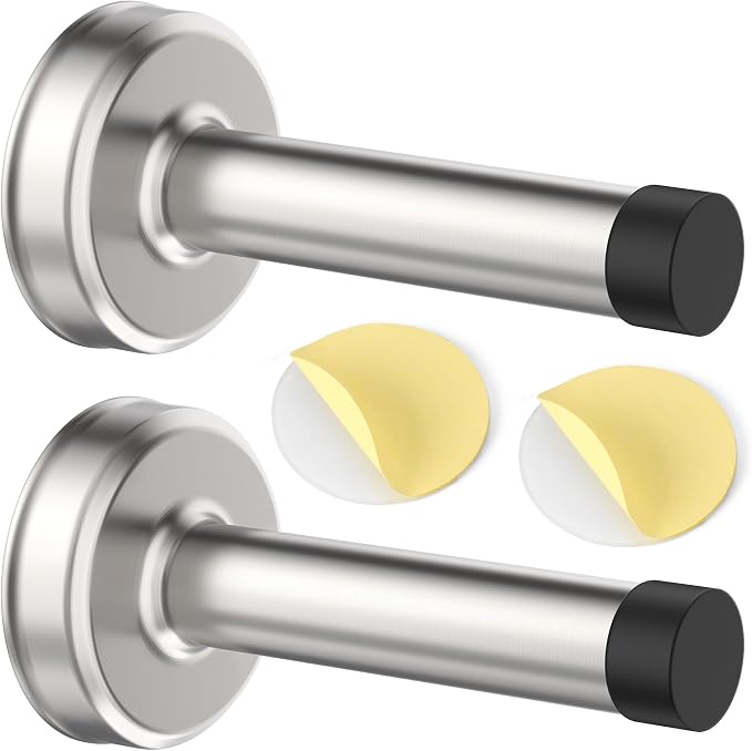 2 Pack Door Stops, 304 Stainless Steel Door Stoppers, Easy Installation - Image 9