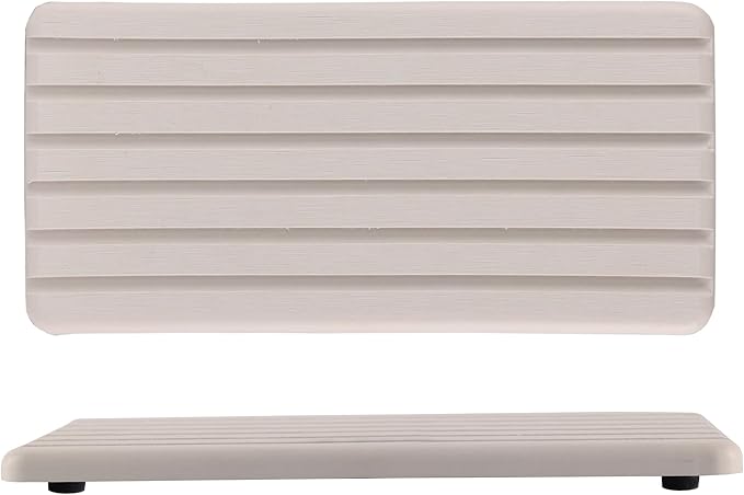 2 PCS Water Absorbent diatomite Coasters, 8.3" x 4" Water Absorbing Stone Tray for Sink, Stone Drying mat for Kitchen Counter, Stone soap Tray Used for Hand Soaps & toiletries & Plants