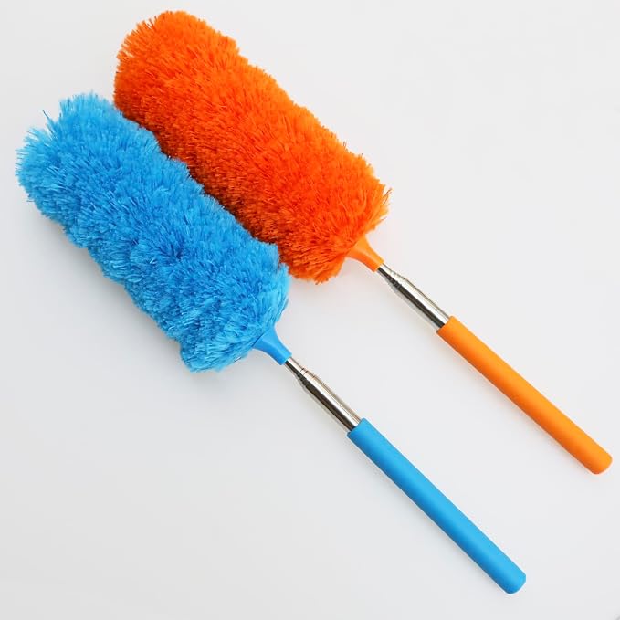 2 Pack Small Washable Microfiber Feather Duster, Microfiber Head, Cleaning Tool - Image 4