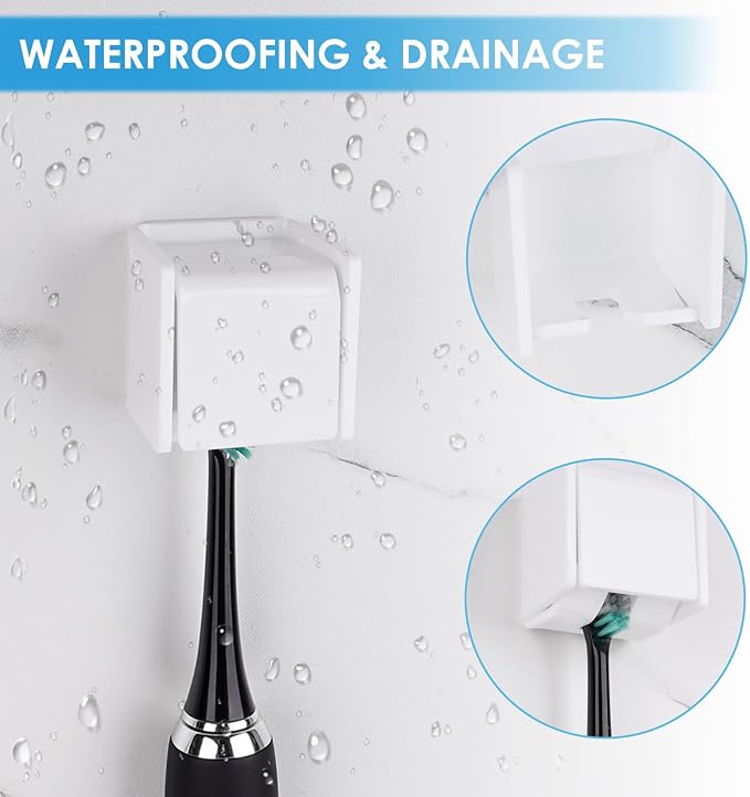 2 PCS Toothbrush Holder Wall Mounted - Image 2