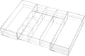 Briwooody Clear Acrylic Drawer Organizer Expandable, 10 Compartments, Medium | by Briwooody