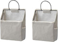 Wall-Hanging Storage Bags, Desktop Organizer Basket Cotton Linen Hanging by RUIPBOTE