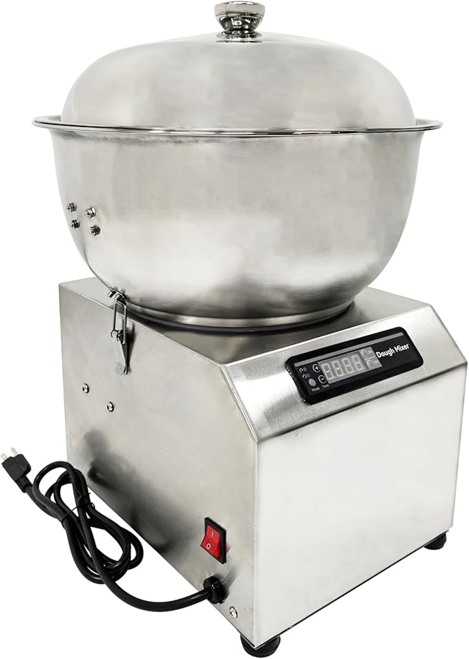 TECHTONGDA Electric Dough Mixer, 8KG Dough Kneading Machine, Detachable Basin Type Stirring Machine, 110V Food Blender Mixer, Forward and Reverse Dual-mode, 30min Timer System