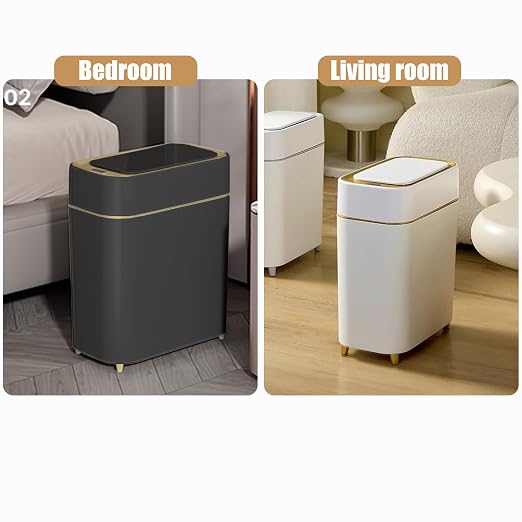 2-Pack - Automatic Trash Cans Touchless - Motion Sensor Bathroom Trash Can | - Image 5