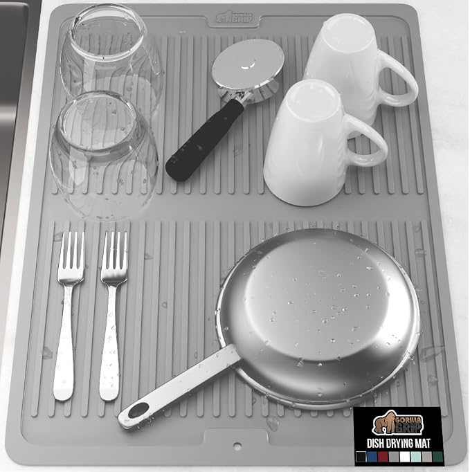 GORILLA GRIP 100% BPA-Free Patented Silicone Dish Drying Mat by Unknown