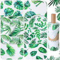 36 Pack Reusable Cloth Kitchen Paper Towels, Leaves Style by Noveread