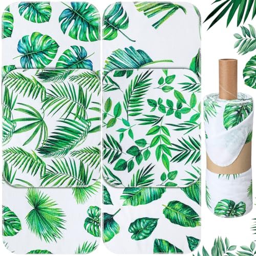 36 Pack Reusable Cloth Kitchen Paper Towels, Leaves Style by Noveread
