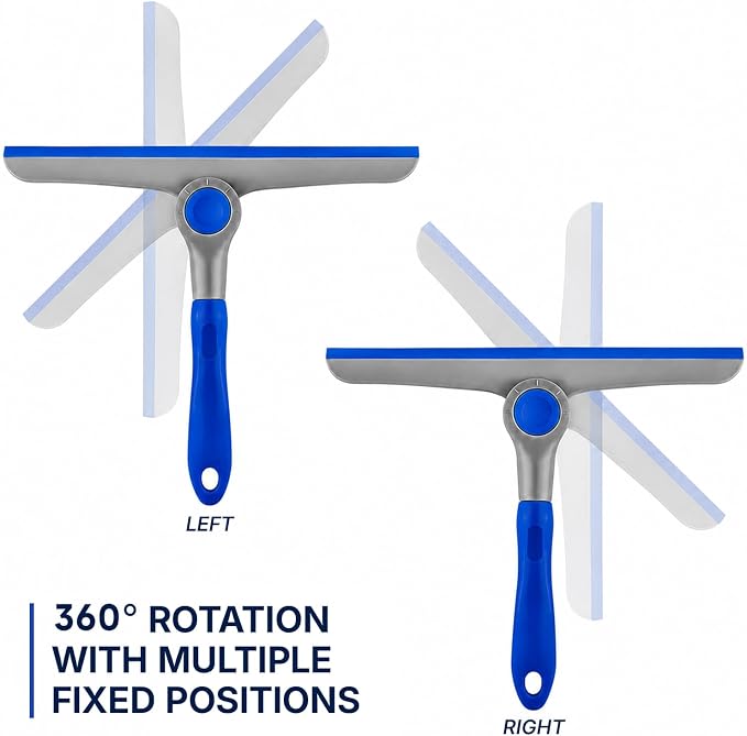 10" Heavy Duty Blue, Handheld Squeegee - Image 3