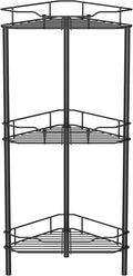 HuggieGems Metal Floor Standing Corner Shower Caddy, 3 Tier by HuggieGems