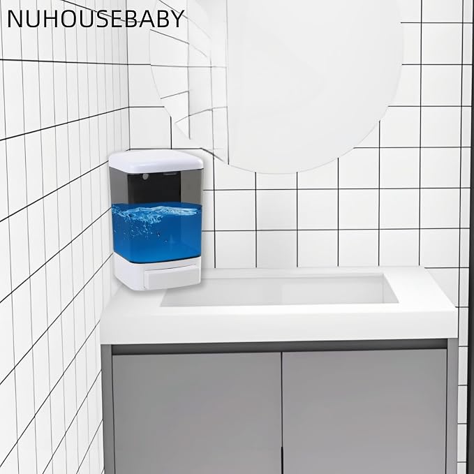 Manual Soap Dispenser Wall Mounted 33.8oz Bathroom Commercial | Durable ABS - Image 8