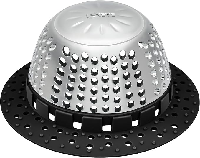 LEKEYE Shower Drain Hair Catcher/Bathtub Drain Cover/Drain Protector by LEKEYE