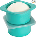 1000ml PLUS Individual Pizza Sourdough Proofing Containers with Air-tight Lids for DIY family Artisan Pizza,Bread,Bagel-Food Grade Silicone -Freezer, Fridge, Dishwasher Safe-2 Pack (Blue)