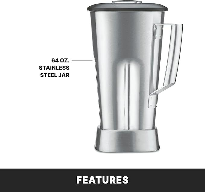 Waring Commercial TBB145S6 Torq 120V 64 Oz Blender w/Toggle Controls