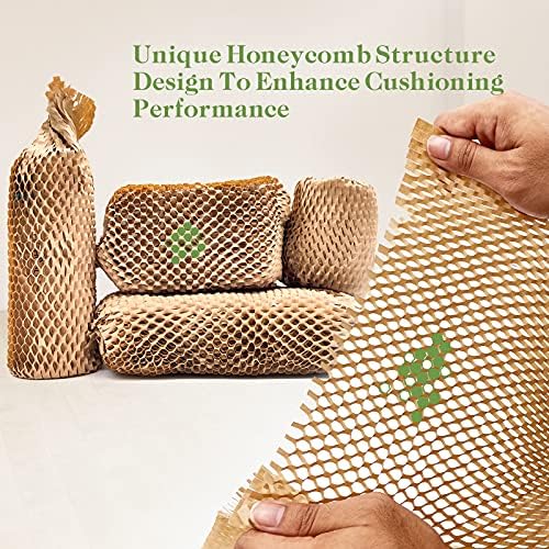Honeycomb Packing Paper, Recyclable Moving Supplies Bubble Packing Wrap - Image 3
