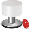 Door Stopper with Extra Sticker, Self-Adhesive Door Stop with Black Rubber by WellFactor