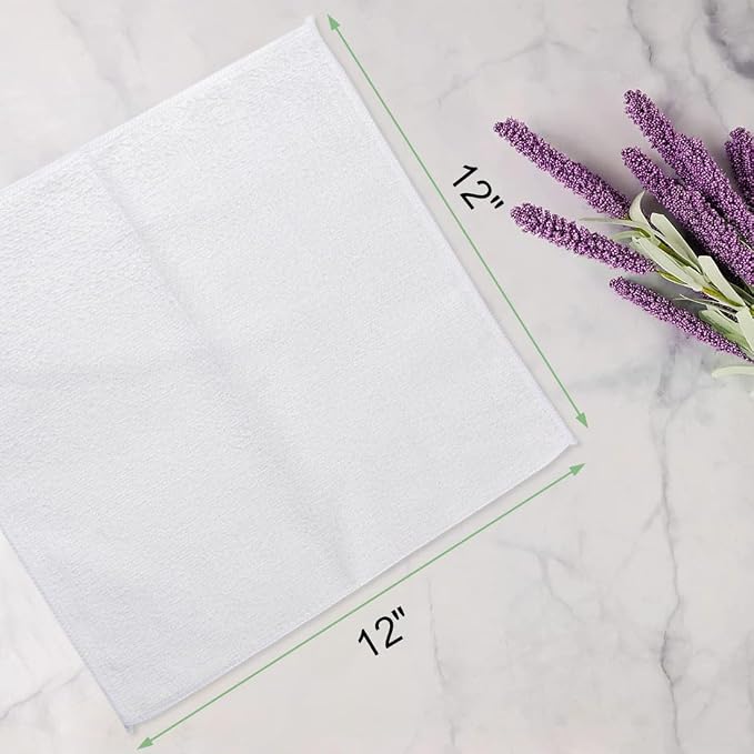 Washcloths 20 Pack Face Towels, Highly Soft Wash Cloths | Hand Towels, Fast - Image 2