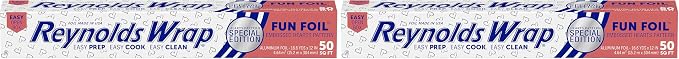 Reynolds Wrap Fun Foil Heart Patterned Aluminum Foil Roll, 16.6 Yards x 12 by ReynoldsConsumerProducts