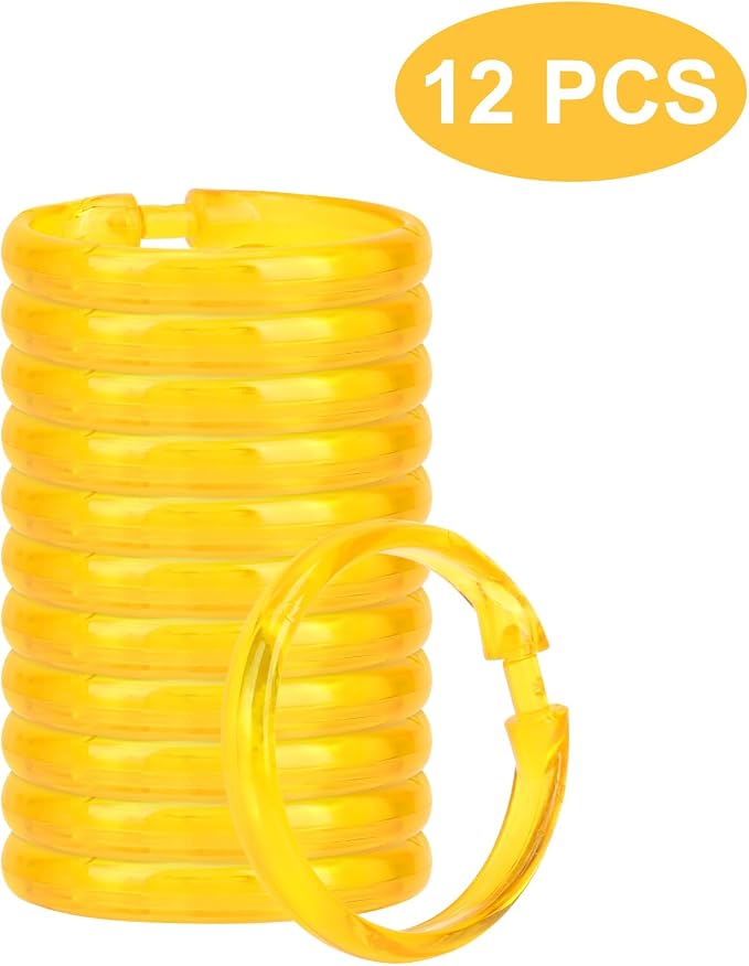 Golden Yellow Shower Curtain Hooks - Image 7
