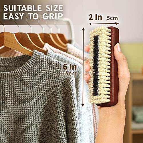 KONEX Dark Wood Lint Brush for Clothes, Handbags - Image 3