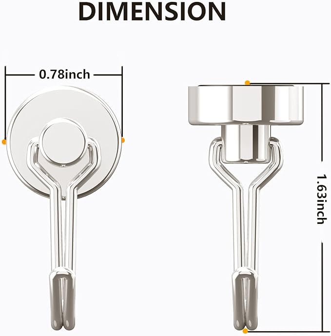 Tohoer Magnetic Hooks, Neodymium Magnets Hook Heavy Duty 30LBS - Image 3