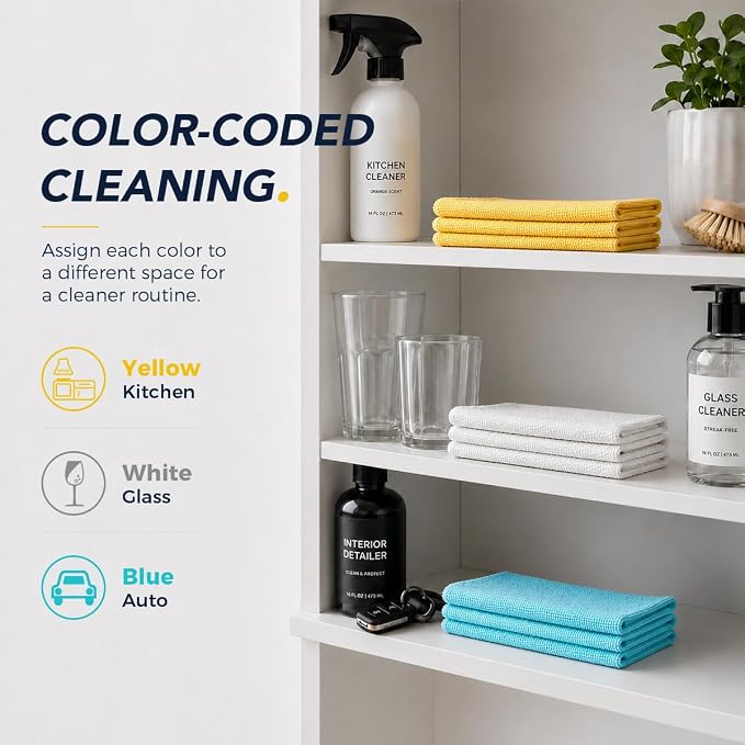 UNIMADE Microfiber Cleaning Cloth, 150 Pack Microfiber Towels - Image 5