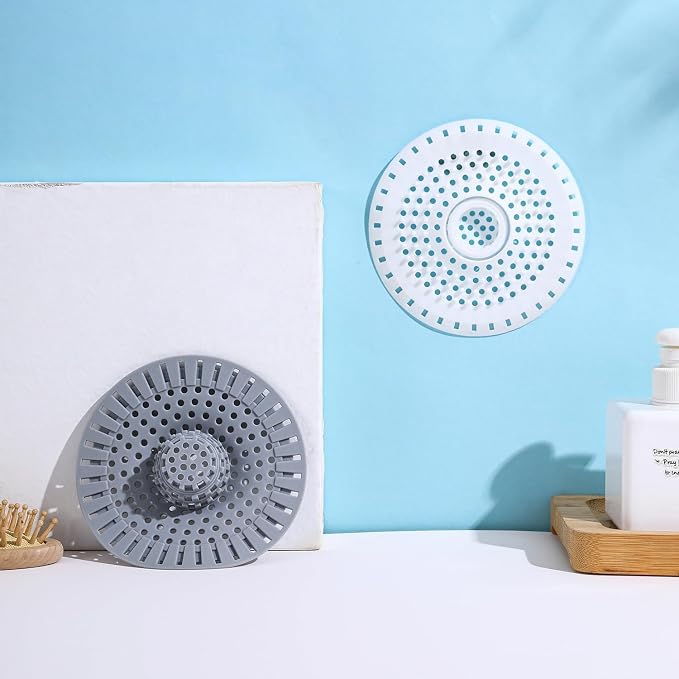 Shower Drain Hair Catcher, Premium Silicone Drain Protector & Shower Drain Cover - Image 6