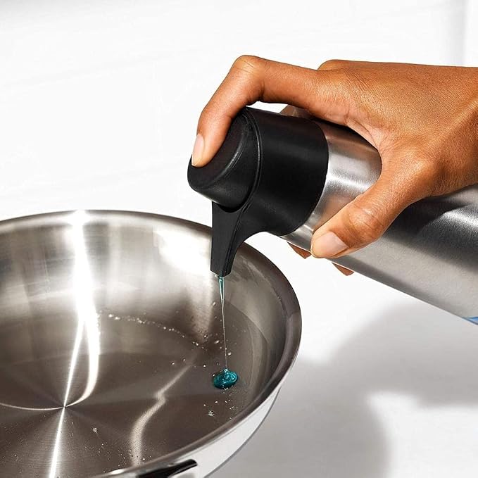 OXO Good Grips Stainless Steel Easy Press Soap Dispenser | 15 oz Capacity - Image 5