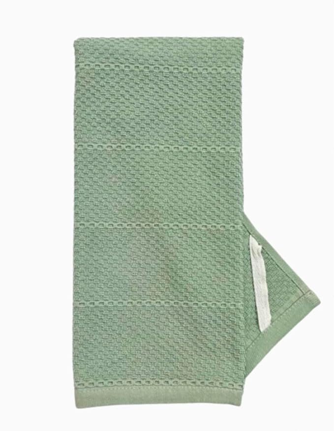 Sage Green Kitchen Hand Dish Towels, 100% Cotton - Image 8