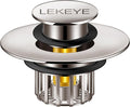 LEKEYE Tub Stopper | Shower Drain Hair Catcher | Pop-up Drain Stopper by LEKEYE