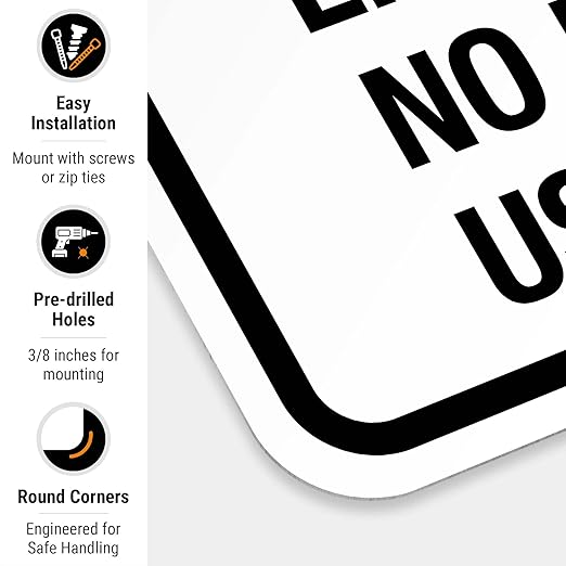 in Case of Fire Do Not Use Elevator Use The Stairs Bilingual Sign, Fire Safety Sign, 24x30 Inches, 55 mil Thick HDPE (high Density polyethylene), Made in USA