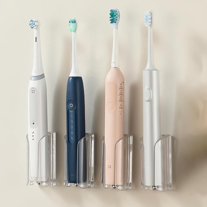 Electric Toothbrush Holder Wall Mount, Adhesive Toothbrush Caddy | Electric by Homestorage