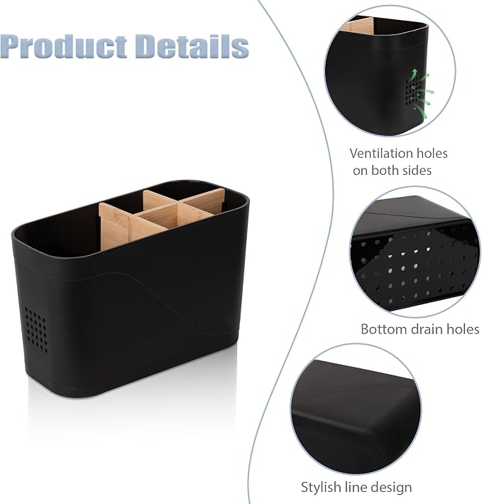 Toothbrush and Toothpaste Holder, 5 Slots, Kids Electric Tooth Brush Organizer - Image 3