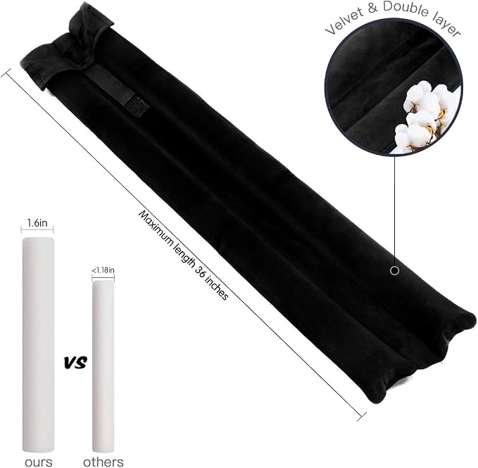 GDHOMM Under Door Draft Stopper Door Sweep Noise Blocker Weather Stripping Size - Image 4