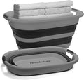 BROOKSTONE 11 GALLON XL 24" Collapsible Laundry Basket & Clothes Hamper by Unknown