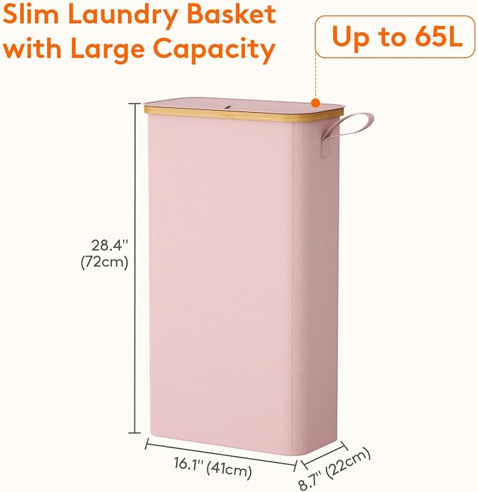 Lifewit 65L Slim Laundry Hamper - Image 3