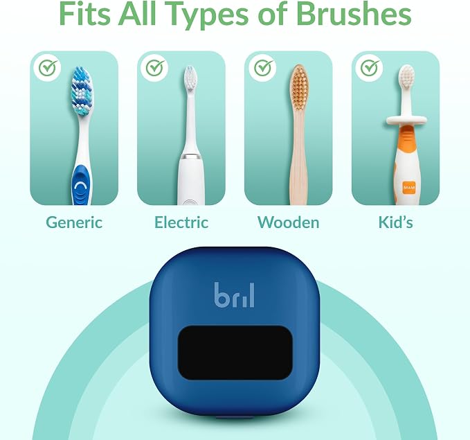 UV-C Toothbrush Sanitizer and Holder – Wall Mounted, Rechargeable, 30-Day - Image 3