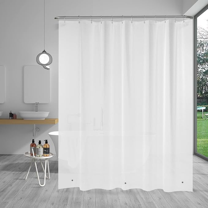 AmazerBath Extra Long Shower Curtain Liner, Plastic Shower Liner 84 Inches Long - Image 8