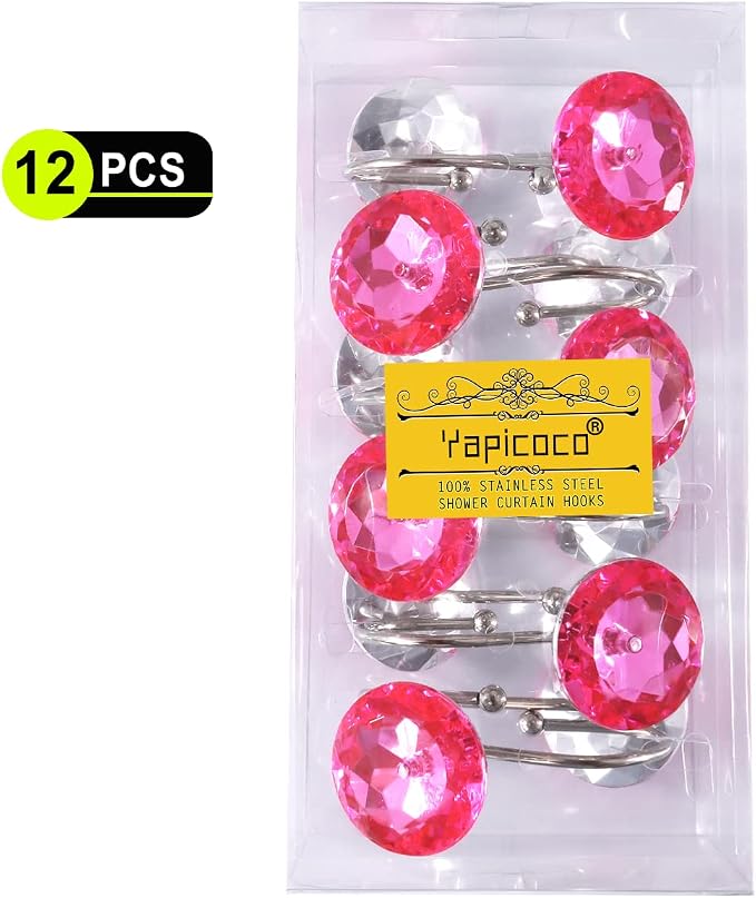 12PCS Stainless Steel Shower Curtain Hooks Rings - Image 8