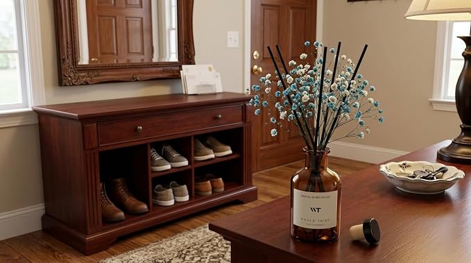 Flower Reed Diffuser Set Ocean Mist & Sea Salt Scent - Image 5