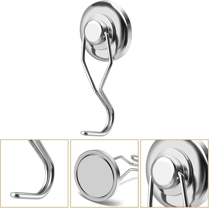 DIYMAG Magnetic Hooks, 120LBS Heavy Duty 16 Pack 2026 Cruise Ship Essentials - Image 4