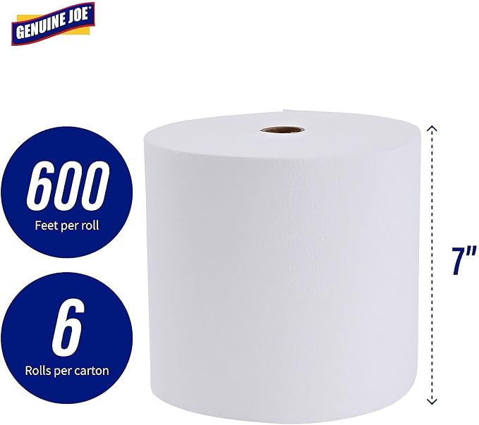 Genuine Joe Hardwound Roll Towels - Image 3
