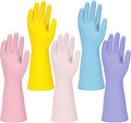 Jsocoah Cleaning Gloves for Dishwashing, 4/5 Pairs Reusable Kitchen Gloves for by Jsocoah