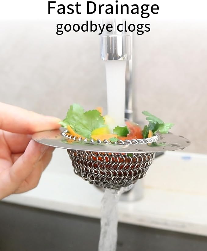 Reversible Kitchen Sink Drain Strainer Basket, Fits Sink & Garbage Disposal | - Image 3