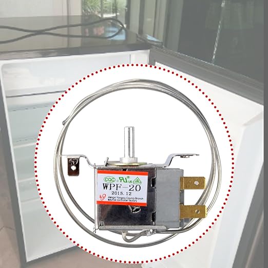 RUIAN Mini Fridge Thermostat, 2 Pin Fridge Freezer Thermostat Refrigerator Cold Temperature Control Universal WPF-20（Freezer Model）