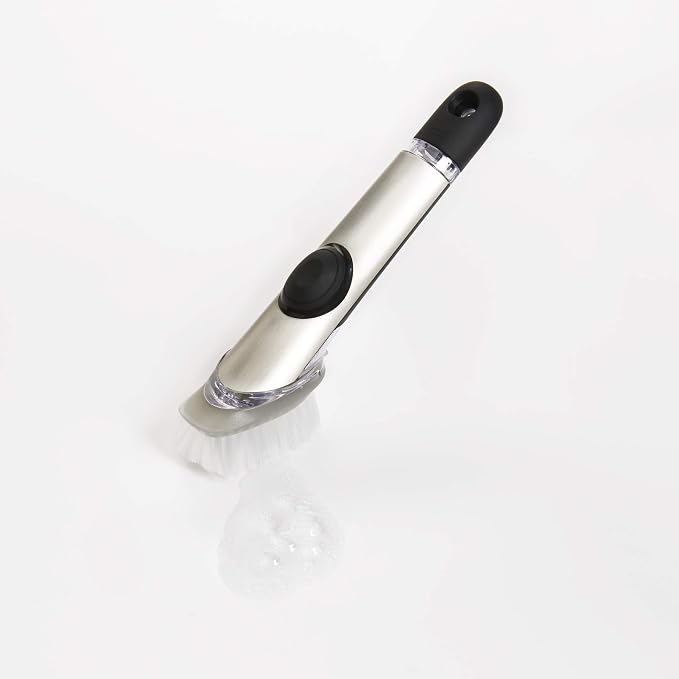 OXO Steel Soap Dispensing Dish Brush, Dish Brush - Image 7