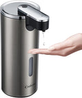 Automatic Liquid Soap Dispenser Touchless, Stainless Steel, 12oz/340ml | Hand by Crehora