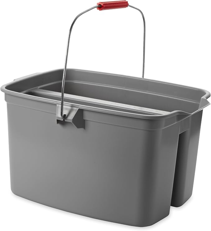 Rubbermaid Commercial Products Double Pail Plastic Bucket - Image 4